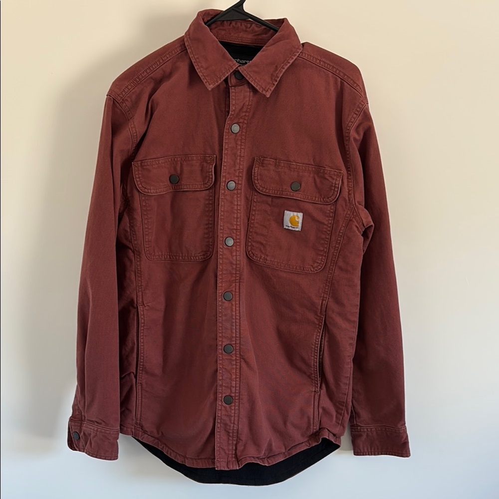 Carhartt Men's Brick Red Canvas Jacket